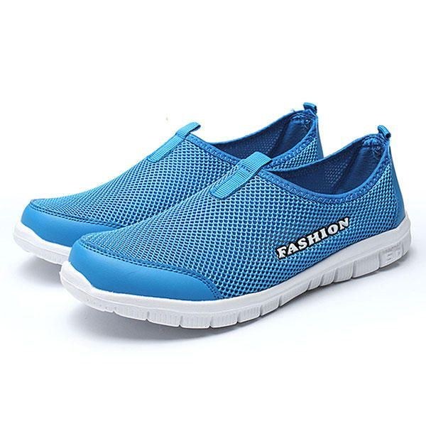 Herre Åndbar Mesh Slip On Casual Sneakers