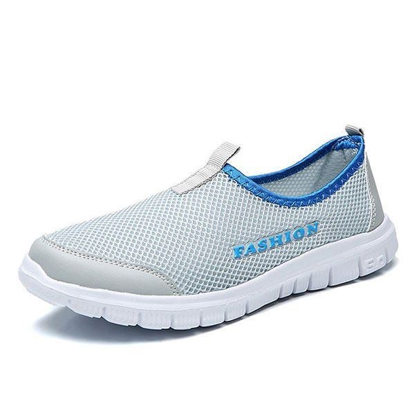 Herre Åndbar Mesh Slip On Casual Sneakers