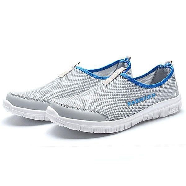 Herre Åndbar Mesh Slip On Casual Sneakers