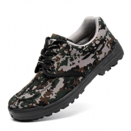 Herre Camouflage Sneakers Site Skridsikre Åndbare Bløde Sko Til Arbejdsstil