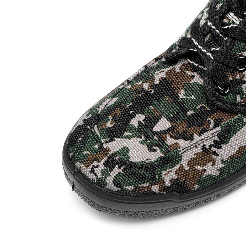 Herre Camouflage Sneakers Site Skridsikre Åndbare Bløde Sko Til Arbejdsstil