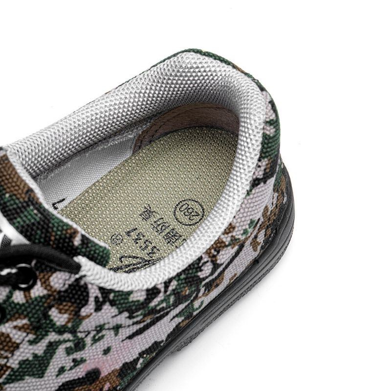 Herre Camouflage Sneakers Site Skridsikre Åndbare Bløde Sko Til Arbejdsstil