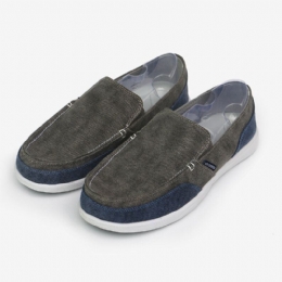 Herre Canvas Åndbar Blød Sål Behagelig Slip-on-bremse Color Crush Casual Sko