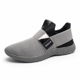 Herre Casual Stof Elastiske Slip On Athletic Sneakers Sportssko