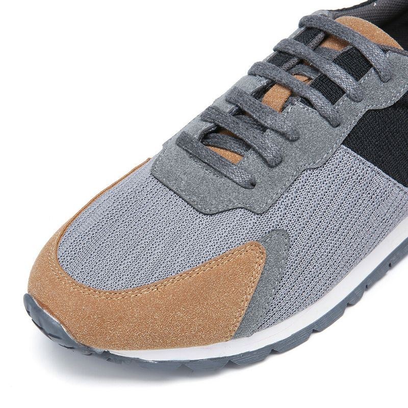 Herre Colorblock Mesh Splejsning Åndbar Sports Casual Forrest Sneakers