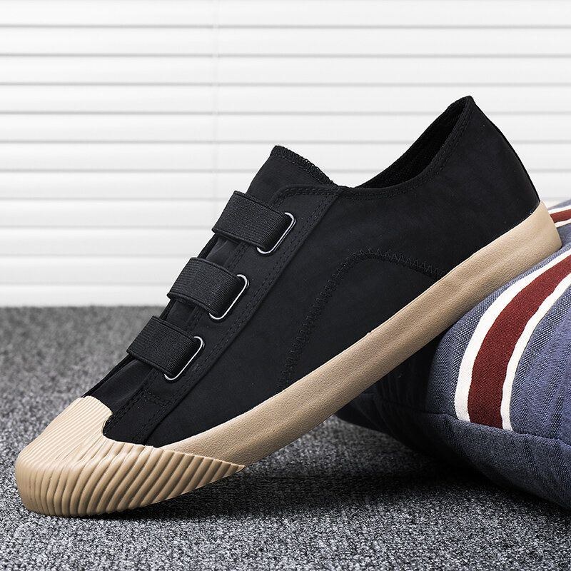 Herre Comfy Splejsning Colorblock Åndbar Skatesko Casual Daily Canvas Sneakers