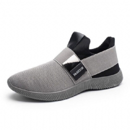 Herre Komfortabelt Elastisk Bånd Slip On Casual Athletic Shoes