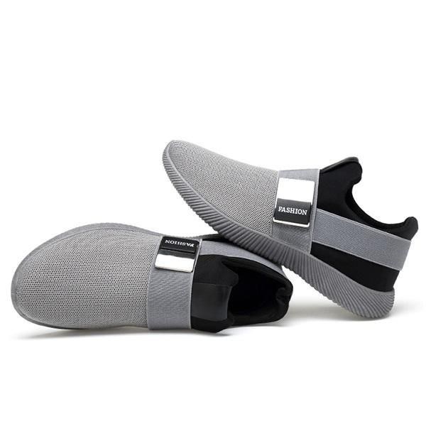 Herre Komfortabelt Elastisk Bånd Slip On Casual Athletic Shoes