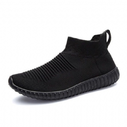 Herre Komfortabelt Strikstof High Top Slip On Sneakers