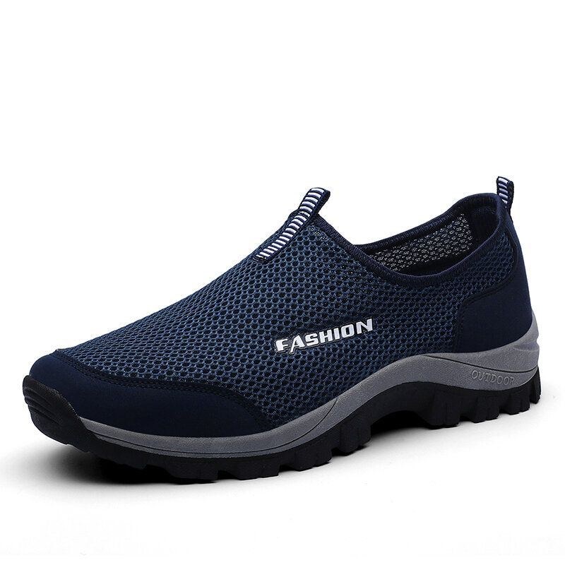 Herre Mesh Åndbar Blød Sål Skridsikker Behagelig Slip On Outdoor Casual Walking Sko