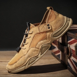 Herre Mesh Sneaker Åndbar Letvægts Casual Skridsikre Tåbeskyttede Bløde Sko