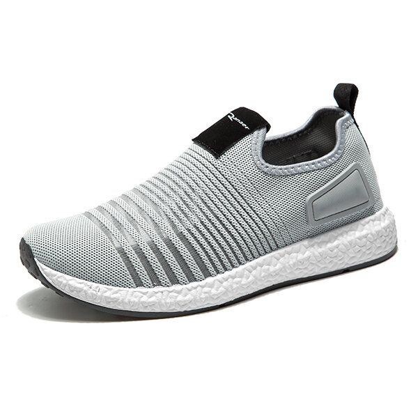 Herre Mesh Strik Slip On Casual Blød Sål Atletiksko