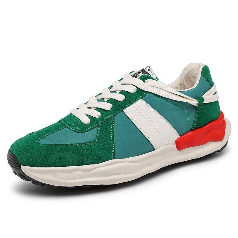 Herre Retro Splejsning Snørebånd Casual Running Sports Sneakers