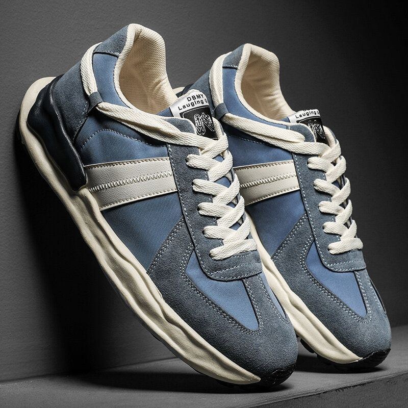 Herre Retro Splejsning Snørebånd Casual Running Sports Sneakers