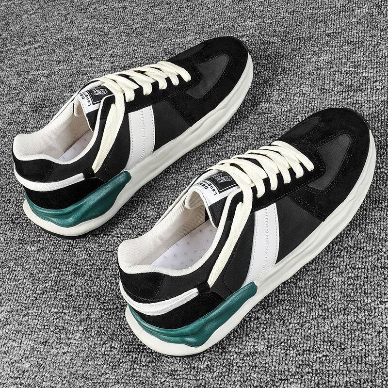 Herre Retro Splejsning Snørebånd Casual Running Sports Sneakers