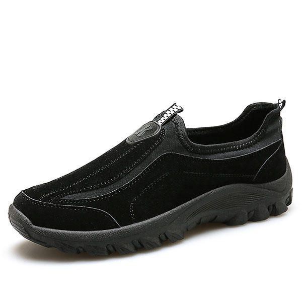 Herre Ruskind Elastik Slip On Outdoor Hiking Sneakers