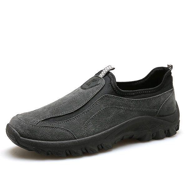 Herre Ruskind Elastik Slip On Outdoor Hiking Sneakers