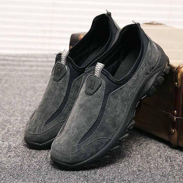 Herre Ruskind Elastik Slip On Outdoor Hiking Sneakers