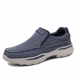 Herre Sport Letvægts Platform Behagelige Slip On Casual Denim Sneakers