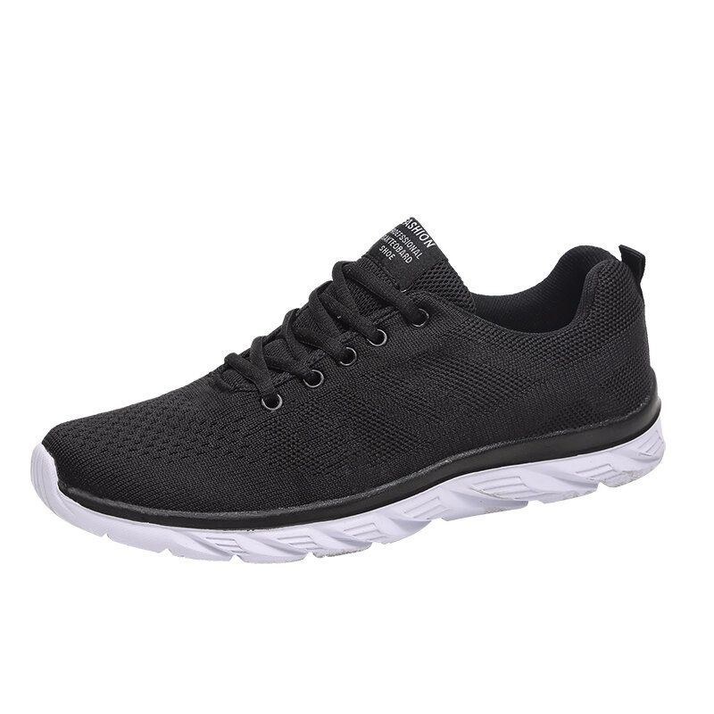 Herre Sports Mesh Sneakers Åndbar Letvægts Casual Walking Sneaker Komfortable Bløde Sko