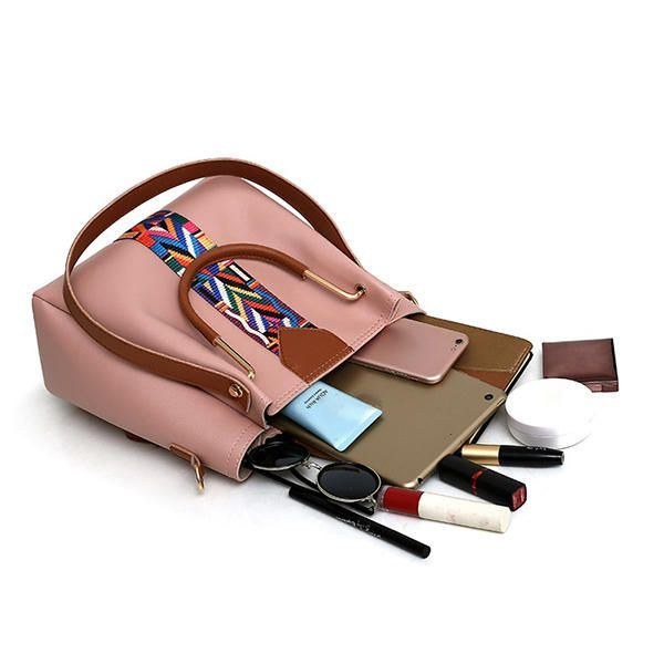 Dame 4 Stk Fritidsspand Taske Håndtaske Crossbody Taske Skuldertaske Clutch Taske Nøgletaske Dame Pung