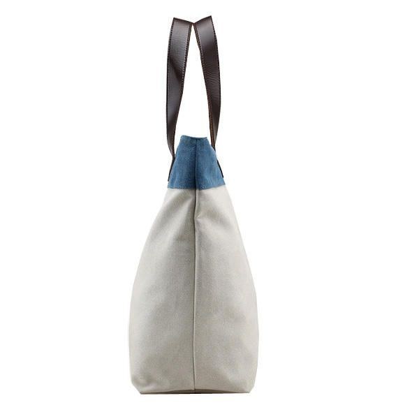 Dame Canvas Hit Color Tote Bag Casual Håndtaske Skuldertaske