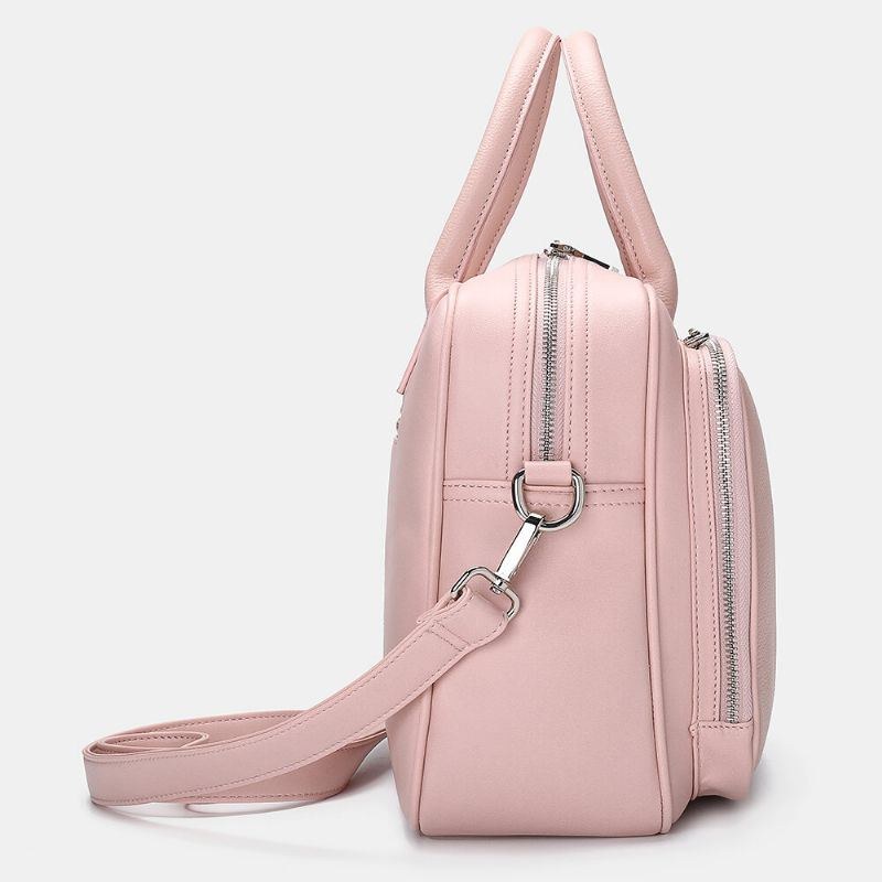 Dame Designer Stribet Laptop Taske Crossbody Taske Håndtaske