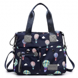 Dame Nylon Multi Pocket Vandtæt Letvægts Håndtaske Skulder Crossbody Taske