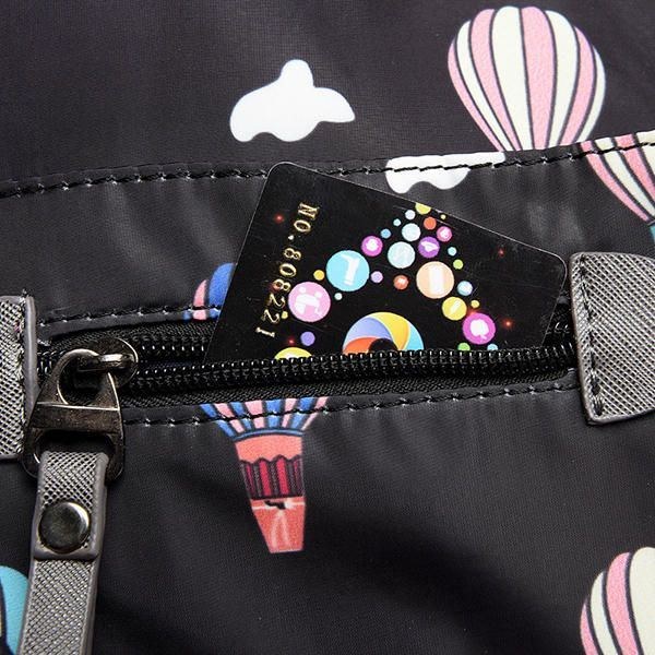 Dame Nylon Multi Pocket Vandtæt Letvægts Håndtaske Skulder Crossbody Taske