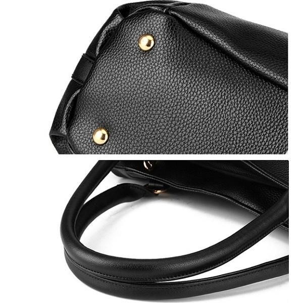 Dame Pu Læder Håndtaske Skuldertaske Crossbody Taske