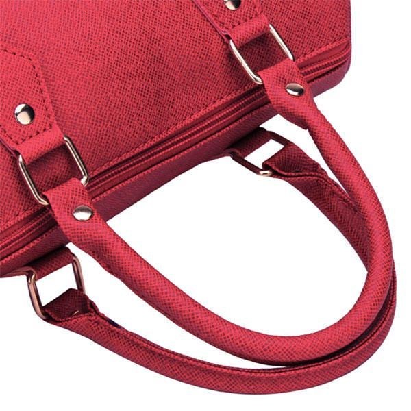 Dame Pu Messenger Bag Håndtaske Skuldertaske Tote Bag Crossbody Taske