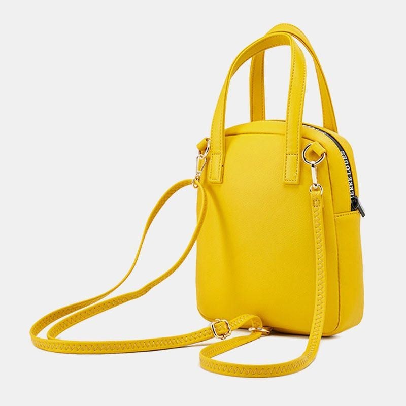 Dame Pure Color Lille Multifunktionel Håndtaske Crossbody-taske