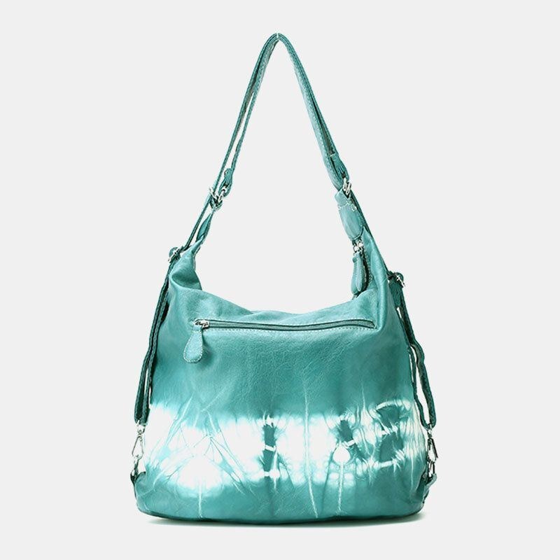 Dame Tie Dye Multi-bære Vandtæt Crossbody-taske Med Stor Kapacitet Skuldertaske Håndtaske Rygsæk