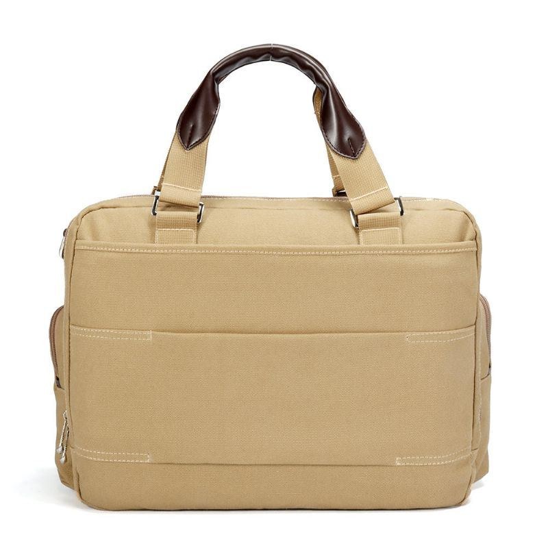 Herre Canvas Business Casual Travel Laptop Taske Håndtaske