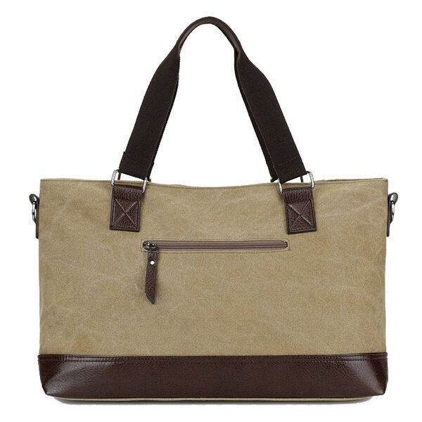 Herre Canvas Casual Skulder Sling Bag Håndtaske Rejsetaske