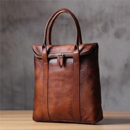 Herre Pu Læder Ensfarvet Retro Business Style 13.3 Tommer Mode Laptop Taske Briefcase Håndtaske