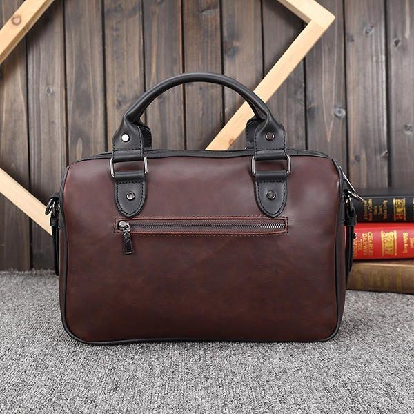 Herre Retro Pu Læder Håndtaske Business Crossbody Taske