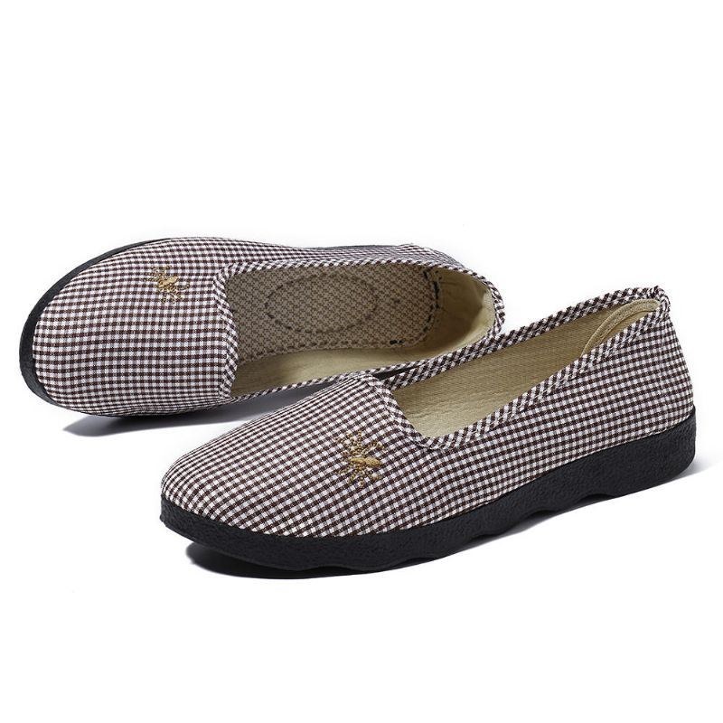 Casual Komfortabel Åndbar Slip On Flats Damesko