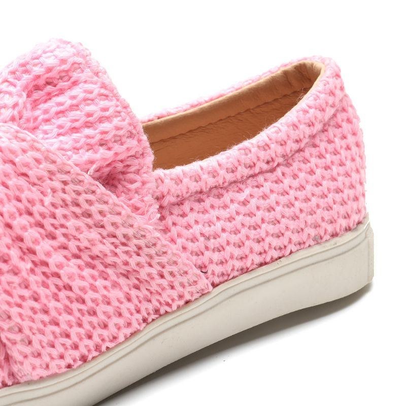 Dame Åndbar Knitting Knot Flat Loafers