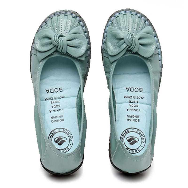 Dame Bowknot Decor Comfy Non-slip Casual Loafers