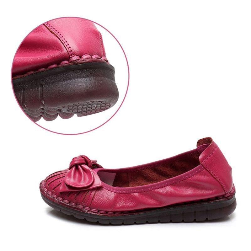 Dame Bowknot Decor Comfy Non-slip Casual Loafers