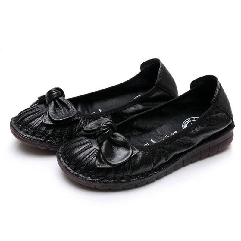 Dame Bowknot Decor Comfy Non-slip Casual Loafers