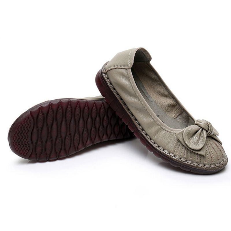 Dame Bowknot Decor Comfy Non-slip Casual Loafers