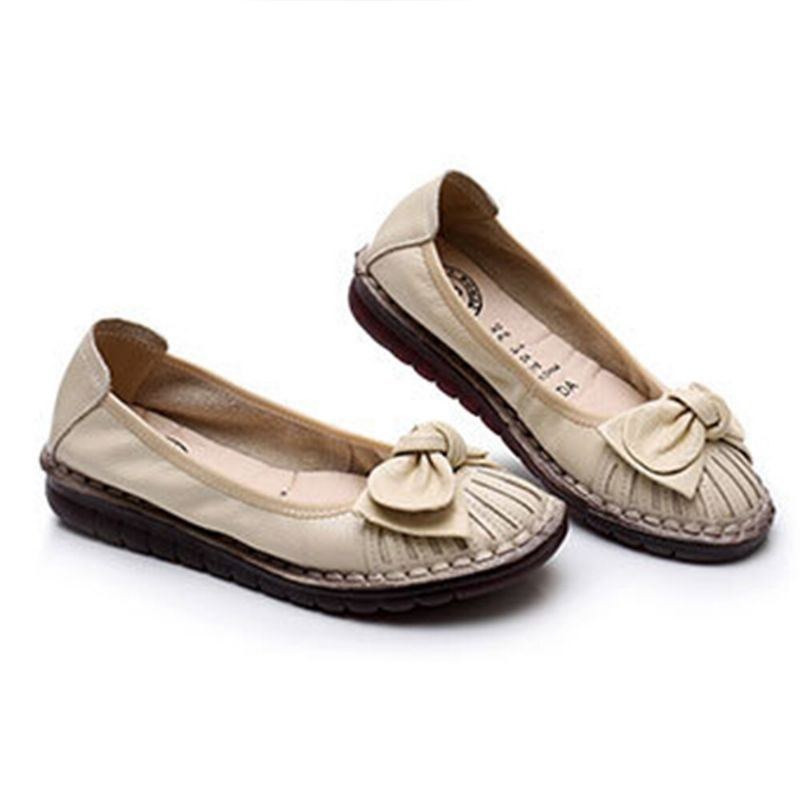 Dame Bowknot Decor Comfy Non-slip Casual Loafers