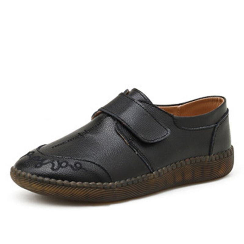 Dame Brief Kohud Læder Blød Sål Skridsikker Comfy Flats Casual Sko