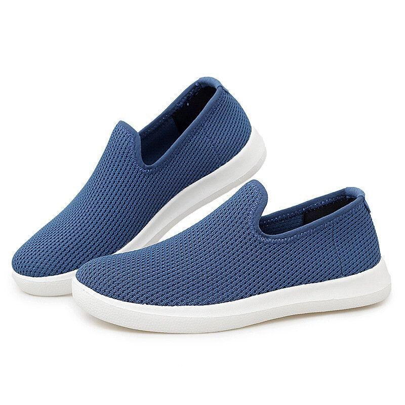 Dame Casual Åndbar Mesh Klud Blød Sål Slip-on Loafers