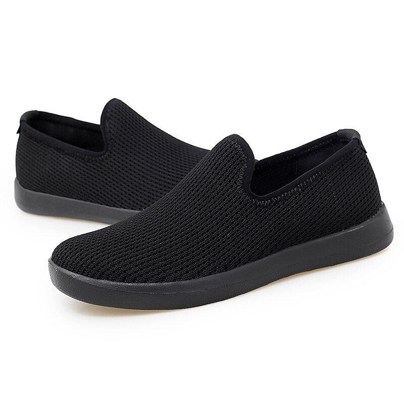 Dame Casual Åndbar Mesh Klud Blød Sål Slip-on Loafers