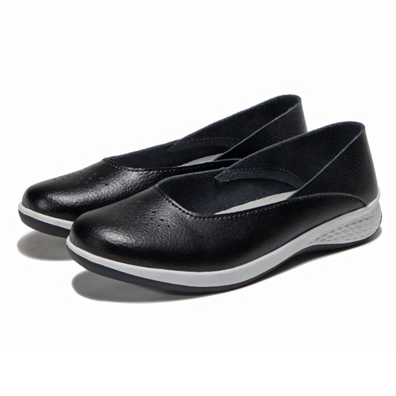 Dame Casual Bløde Syninger Slip On Flats Loafers