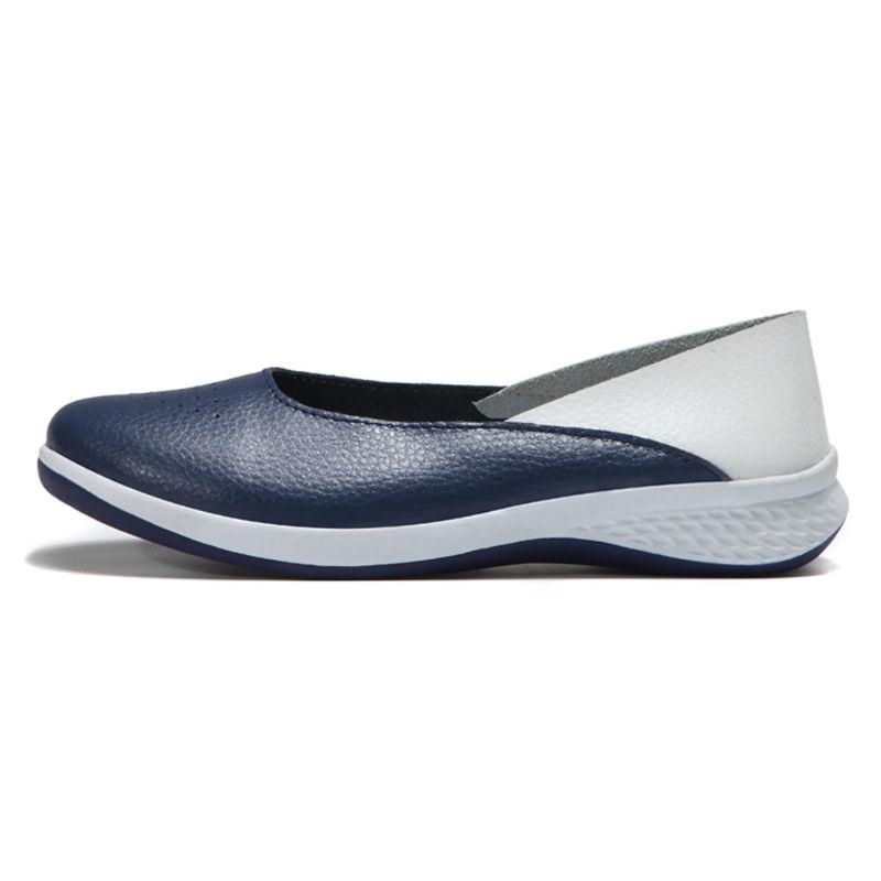 Dame Casual Bløde Syninger Slip On Flats Loafers