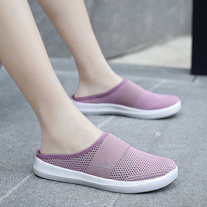 Dame Casual Fashion Mesh Komfortable Slip-on Loafers